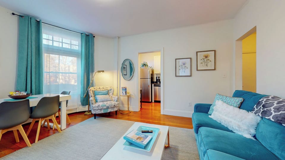 Living room has a lot of space