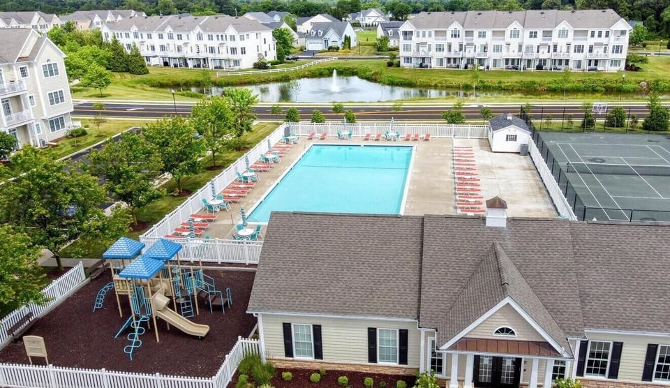 1 of 2 pools available for your use plus tennis courts and playground!