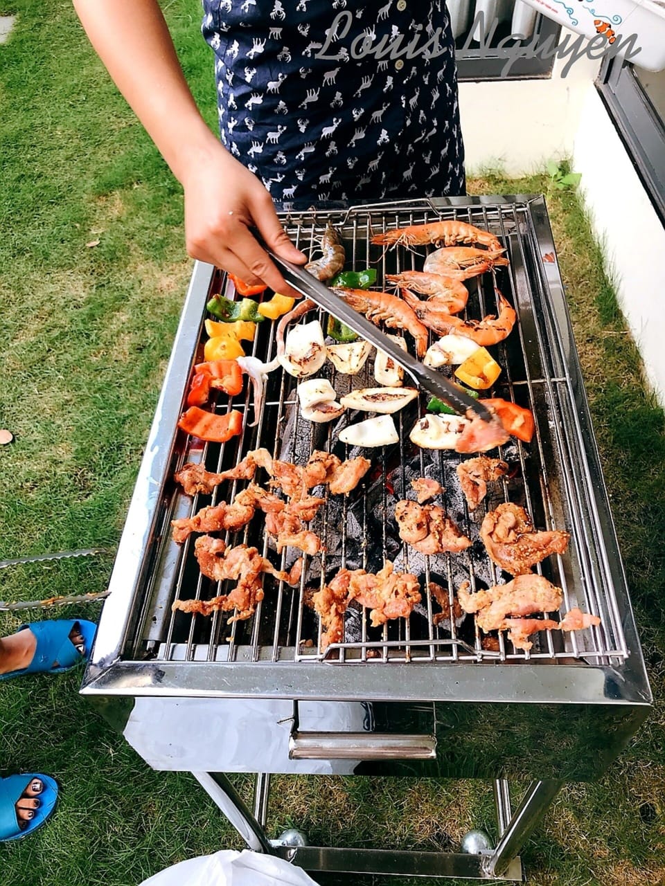 BBQ stove at garden