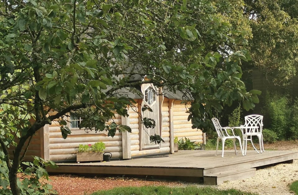 extérieur kota finlandais ty bihan chambre d'hôtes  maison d'hôtes bien être spa morbihan bretagne séjour détente repos ressourcement anti stress burn out cure ayurvédique relaxation méditation
