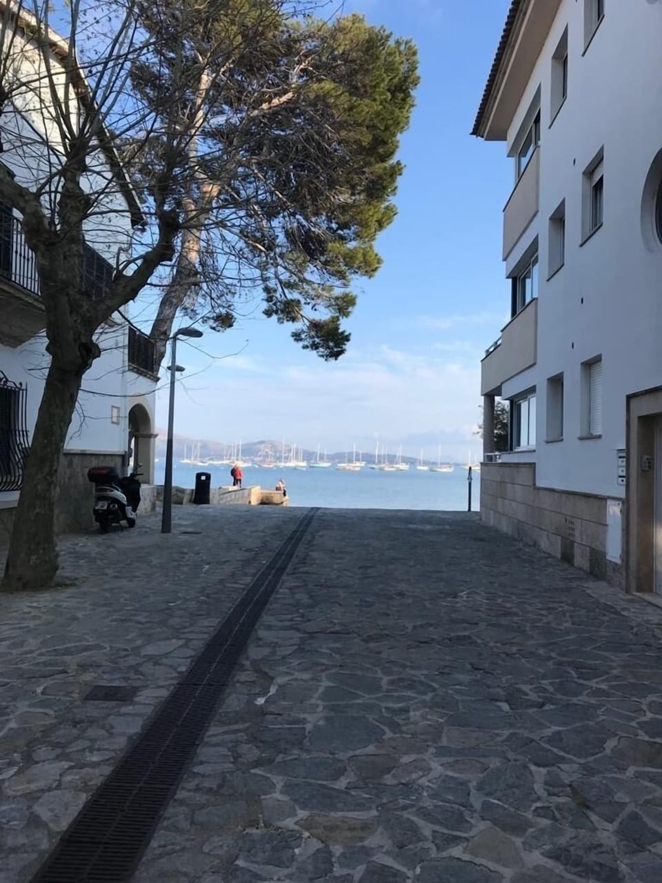 To nearest beach. 