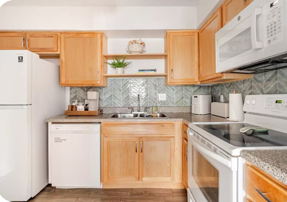 Prepare a delicious meal in our well stocked kitchen