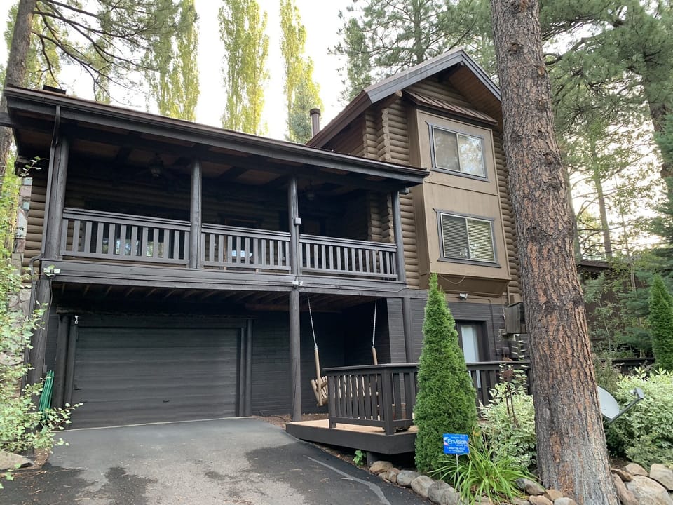 Cabin view from parking space