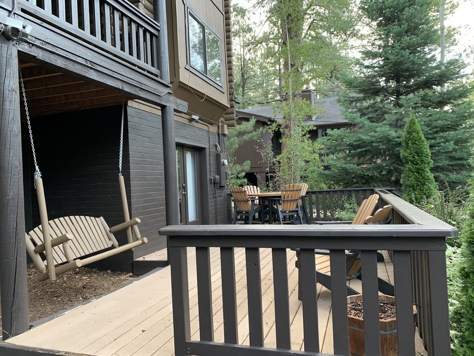 Lower level deck with BBQ