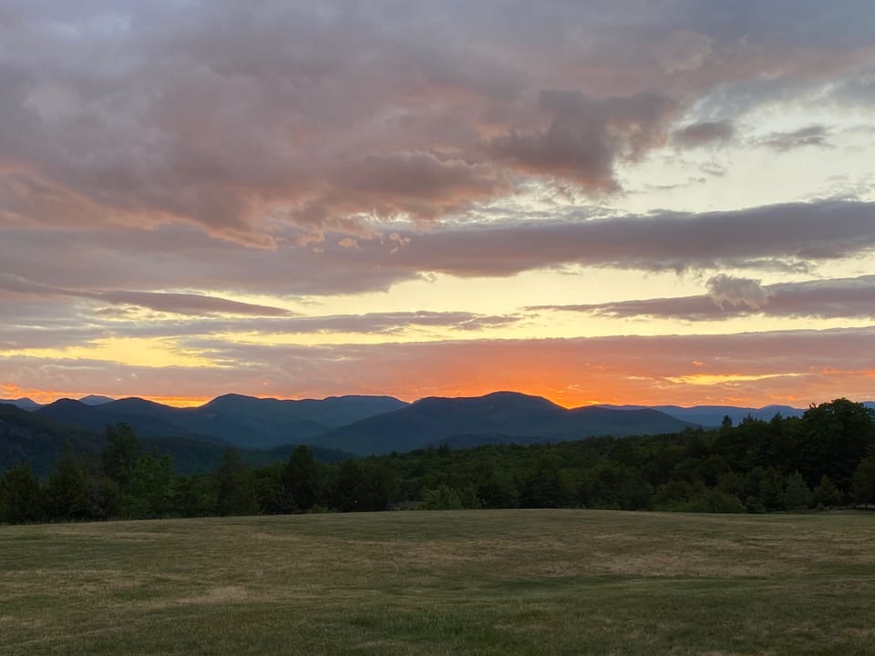Beautiful sunsets over the Moat Mountains 