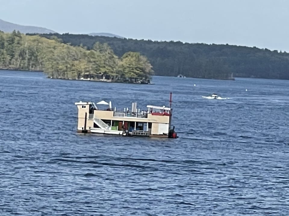 The Dive!! A floating restaurant and bar.