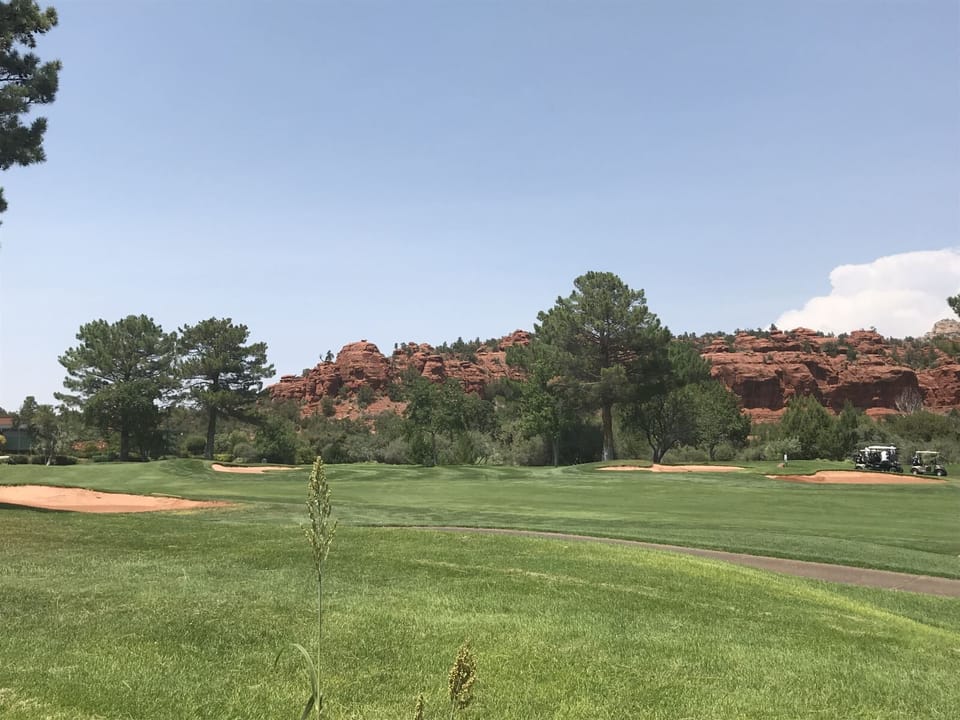 And idyllic Sedona golf views