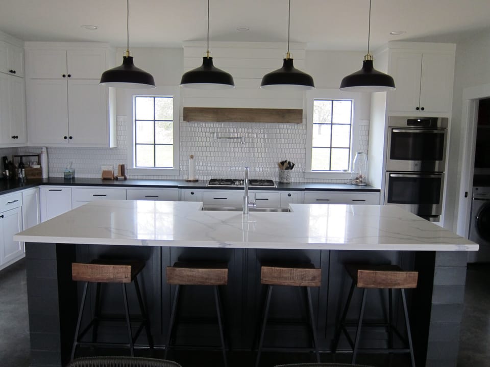Kitchen with double oven