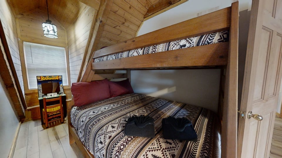 Hardwood, Indoors, Stained Wood, Furniture, Bed