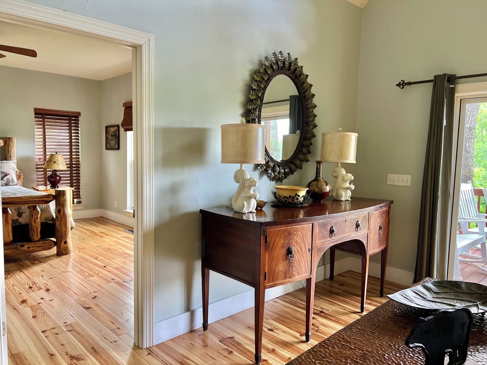 Great Room Opens to Master on Main Level with Access to Covered Porch