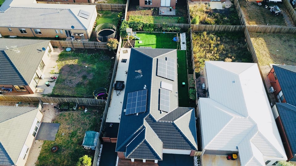 Aerial view of house 