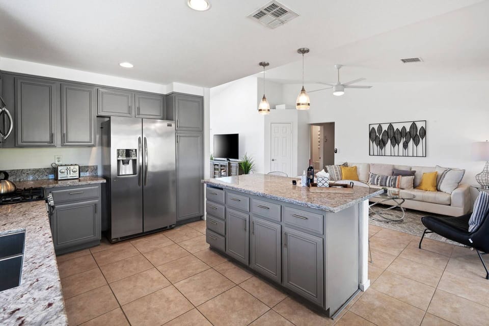 Kitchen and Island