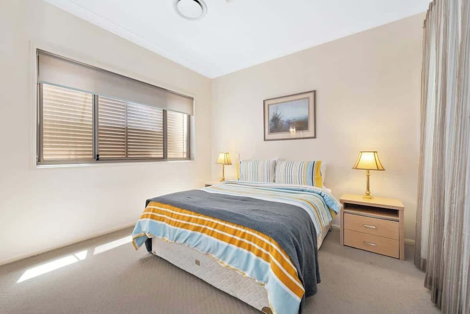 Spacious, quiet bedroom with big built-ins + large ensuite bathroom