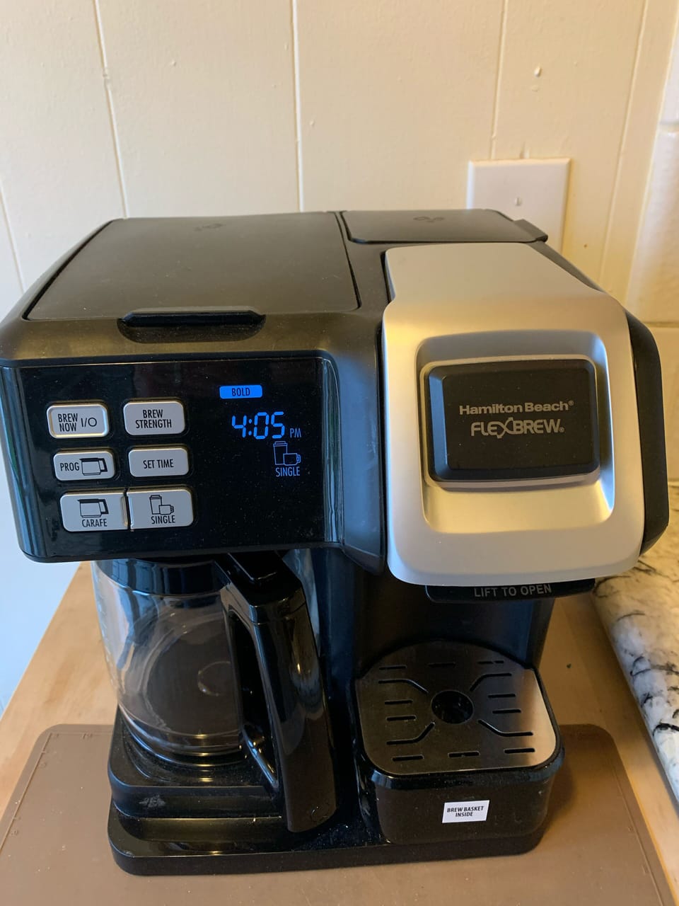  Duel Coffee Pot or Coffee Pod’s.  Coffee Pods provided Free. 