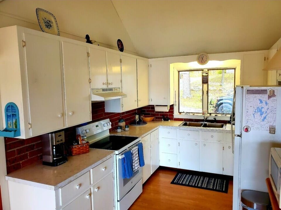 Crisp white kitchen