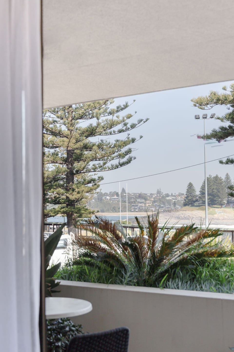 Balcony with ocean views
