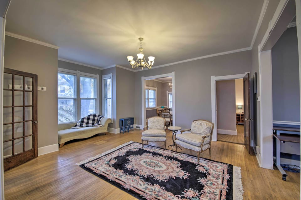 Noblesville Vacation Rental | 4BR | 2BA | 3,900 Sq Ft | Stairs to Access