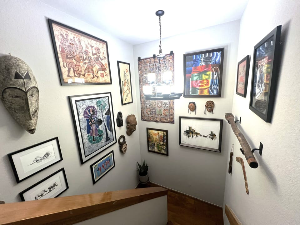 Lovely stairway leading to second floor
