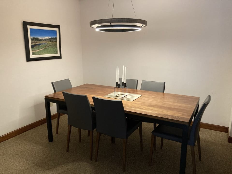 Large Dining Room table that seats 6 or more.