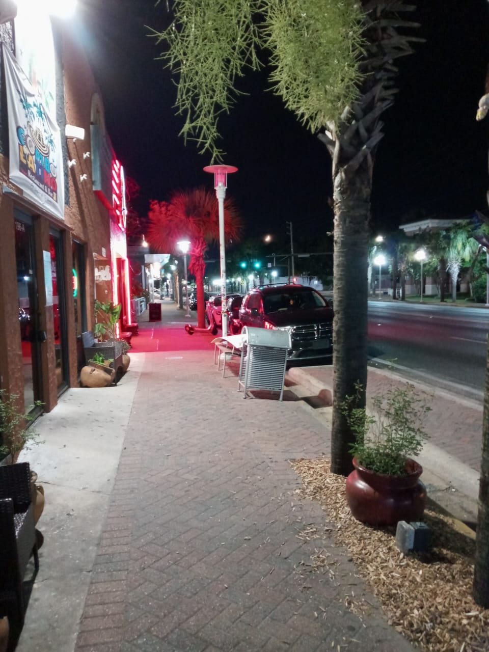 downtown FtWalton. 10 minute walk over the bridge to the mainland.