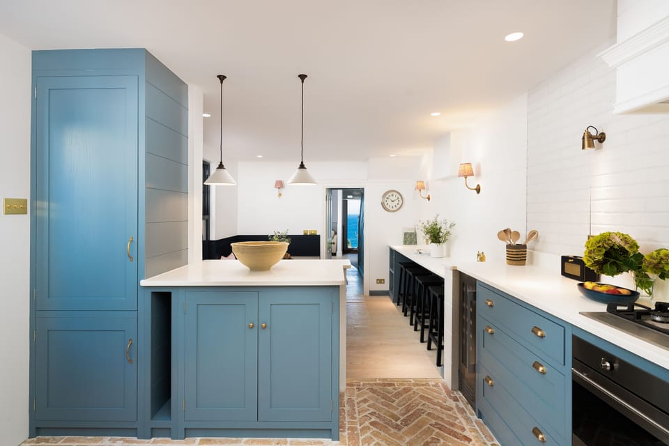 Open-plan kitchen dining area
