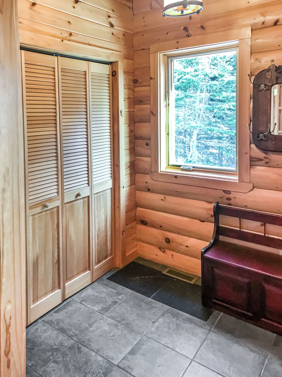 Side entrance mudroom