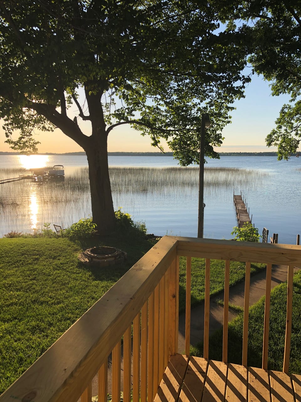 This is the view from the deck. 