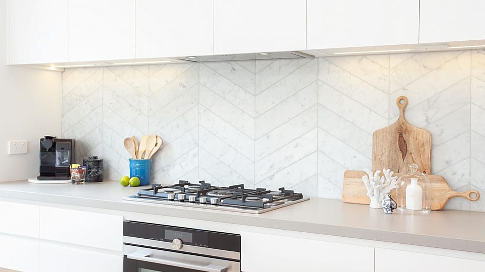 High-end stainless appliances for gourmet cooking.