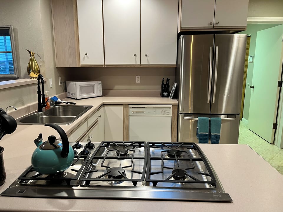 Five burner gas range