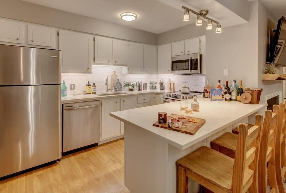 Remodeled kitchen with all new stainless steel appliances