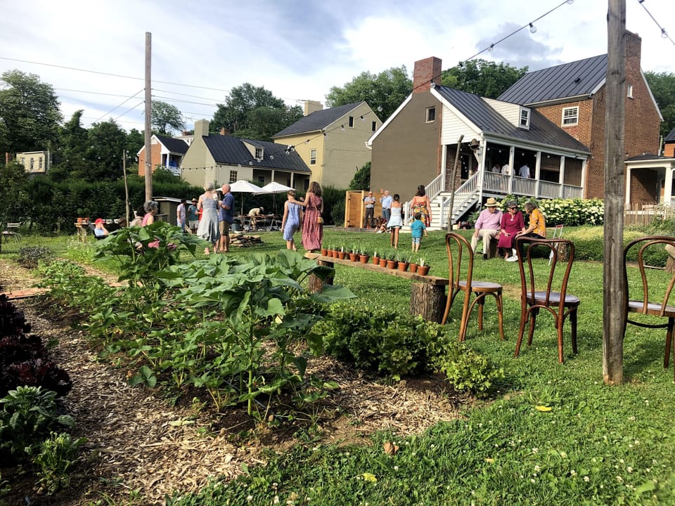 Gardens and back porch