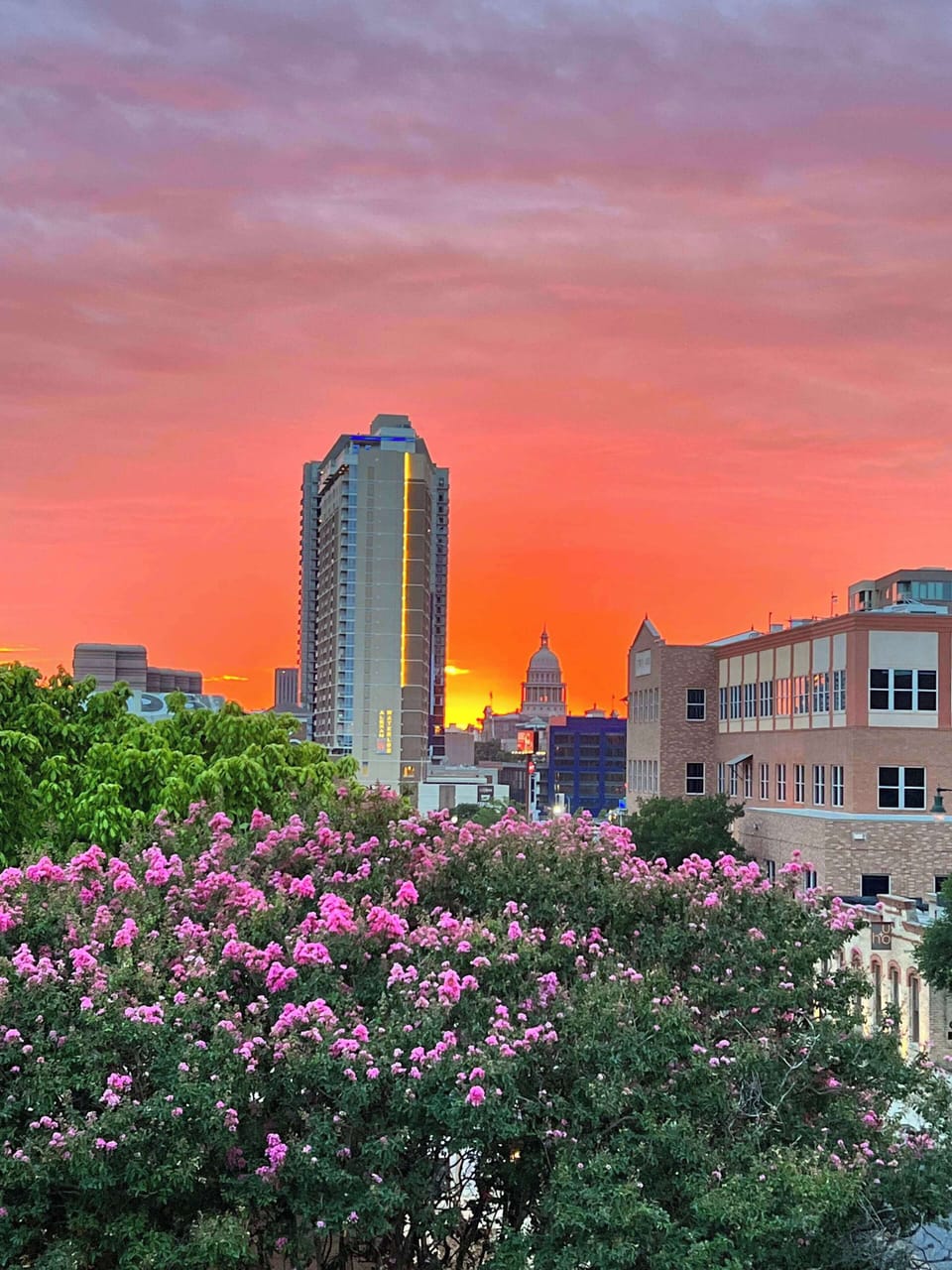 Sunset View of State Capitol