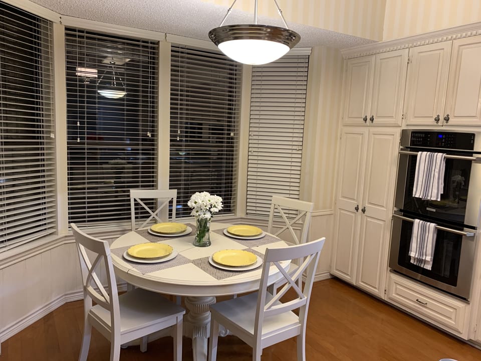 Dinning table off the kitchen 