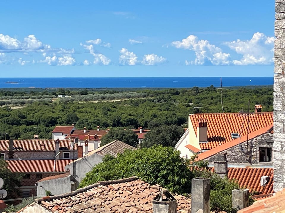 House window view-sea 