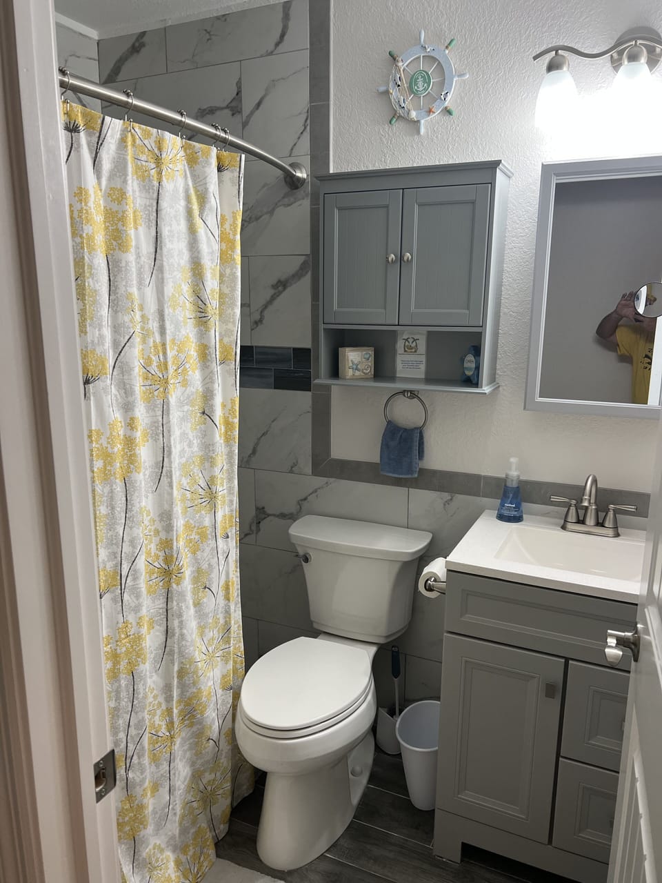 custom tile bath with Moen and Kohler fixtures.