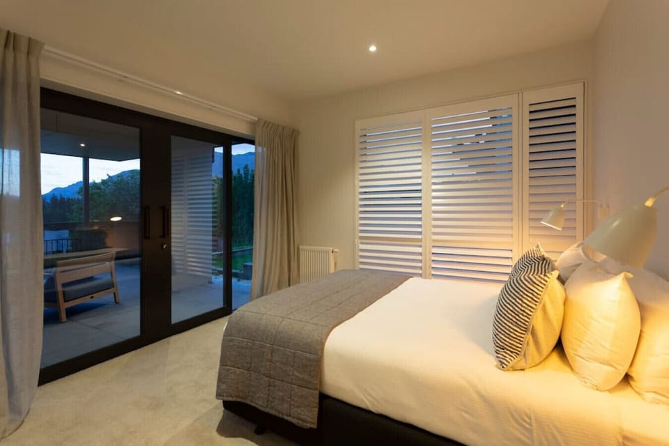 Master bedroom with balcony
