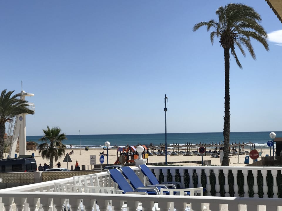 Pool view from the roof terrace 