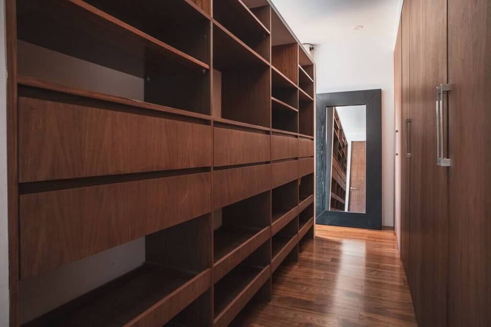 The master bedroom's walking closet. 