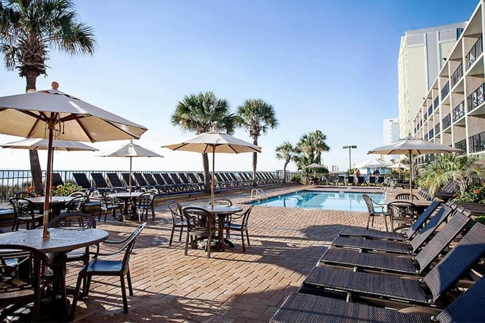 Dip and enjoy the outdoor pools