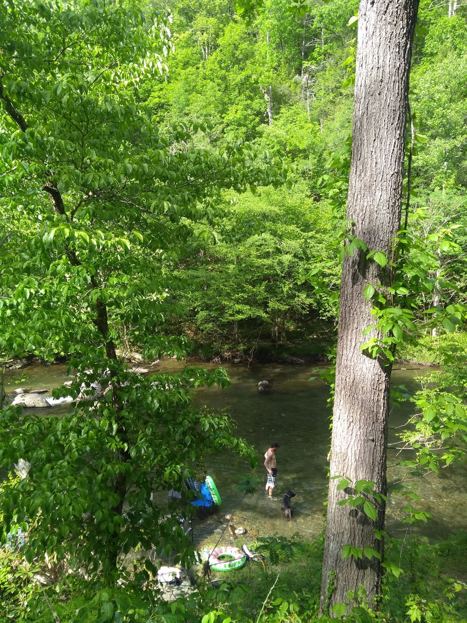 Bring your inflatable donut and have fun at the river