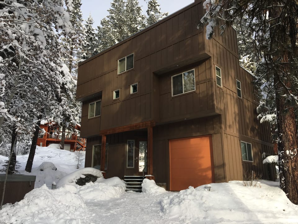 The design eliminates snow sliding off the roof and onto your head. No icicles. 