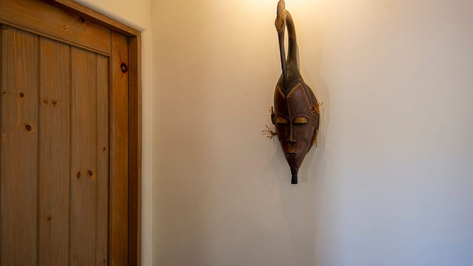 Mask in master bedroom