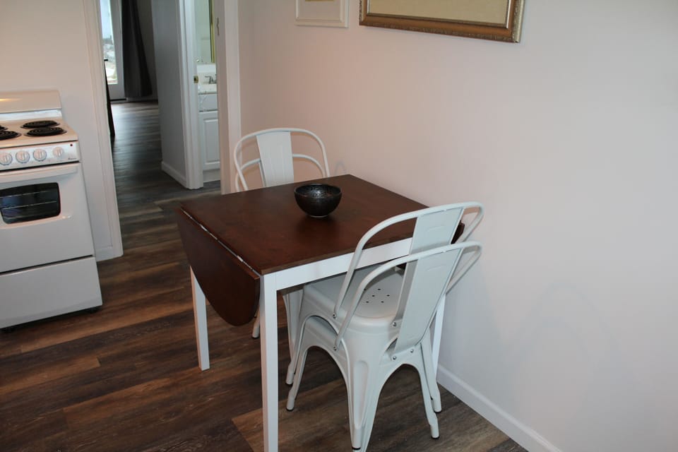 Dining table with seating for 4