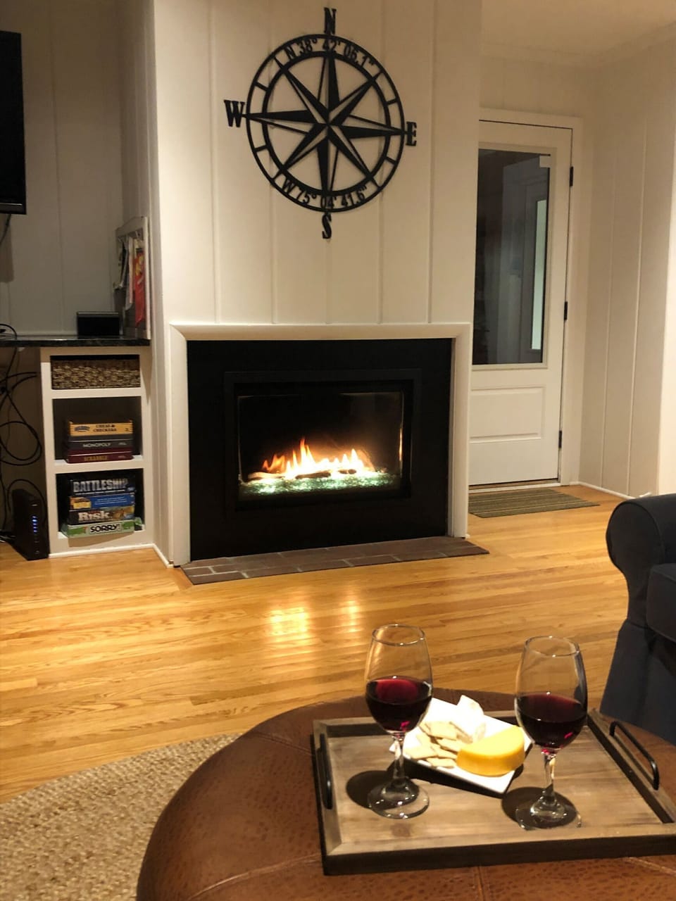 Family Room with gas fireplace