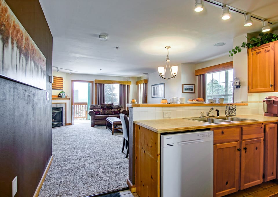 When you enter the unit the kitchen is one of the first rooms you walk into.
