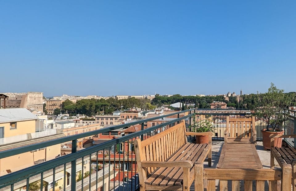 Private Terrace with Colosseum and Santa Maria Maggiore  View