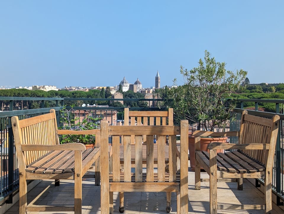 Upper Private Terrace with Santa Maria Maggiore View
