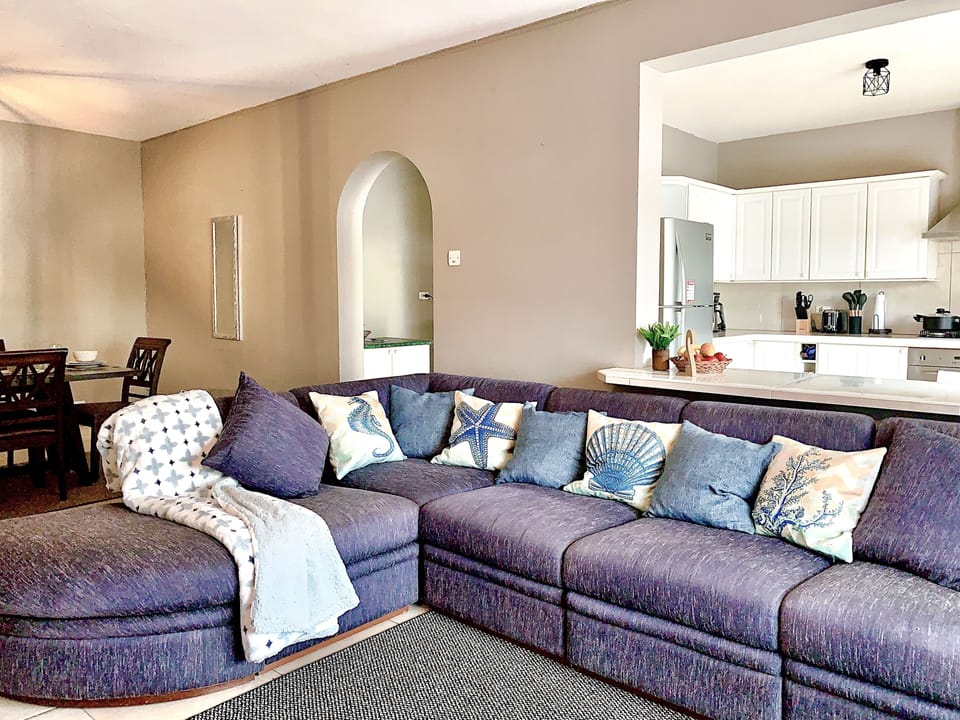 A large 6 piece sectional sofa keeps you comfortable!