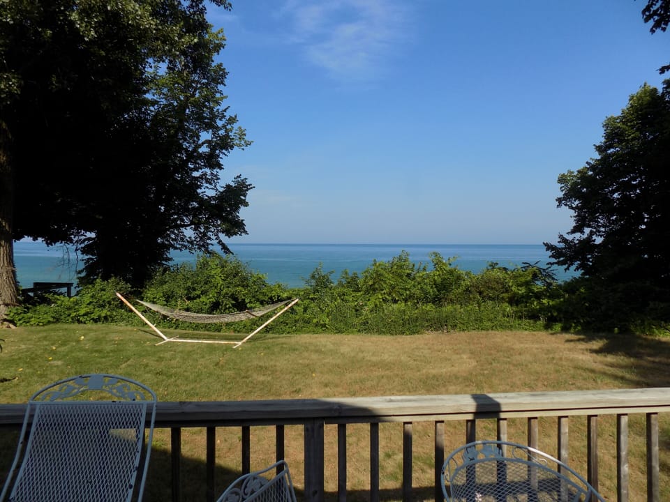 View sitting on the back deck