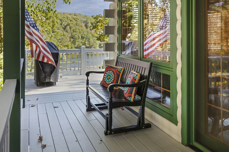 Covered area of the deck